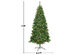 7 Foot Pre-lit Hinged Artificial Christmas Tree w/ 350 LED Lights & Pine Cones 
