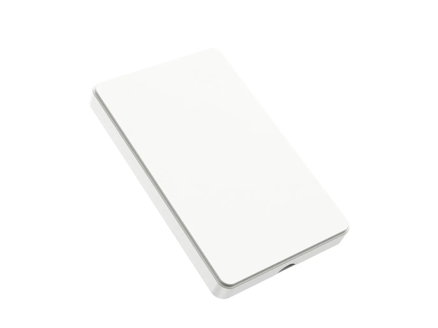Slim Portable USB 3.0 External Hard Drive - 1TB (White)