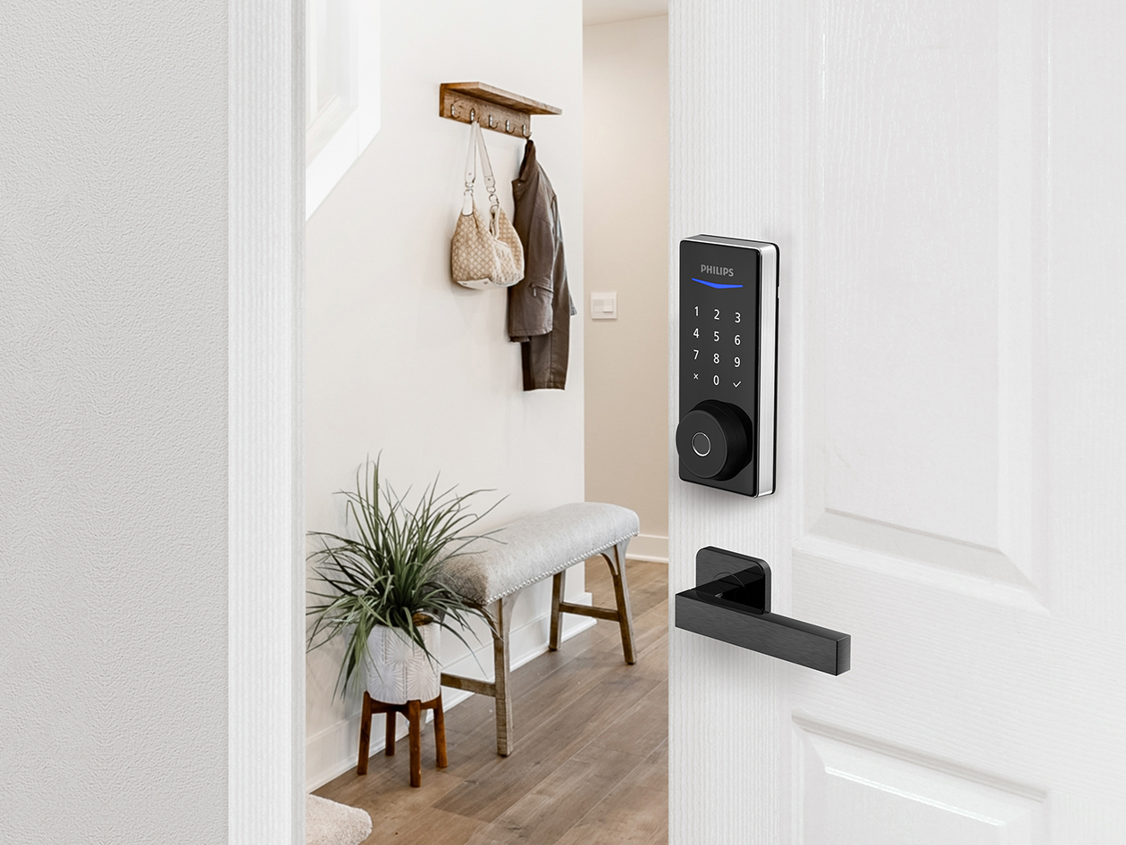 Philips 1000 Series Touchscreen Fingerprint Electronic Deadbolt (Silver)