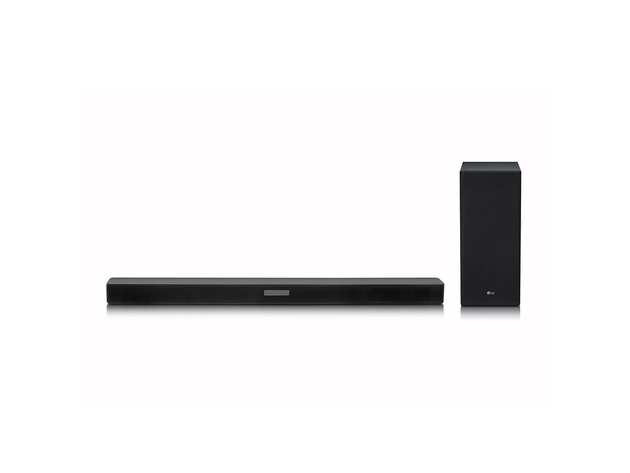 LG SKM5Y 2.1 Channel High Resolution Audio Sound Bar with Wireless Subwoofer, Black (New Open Box)