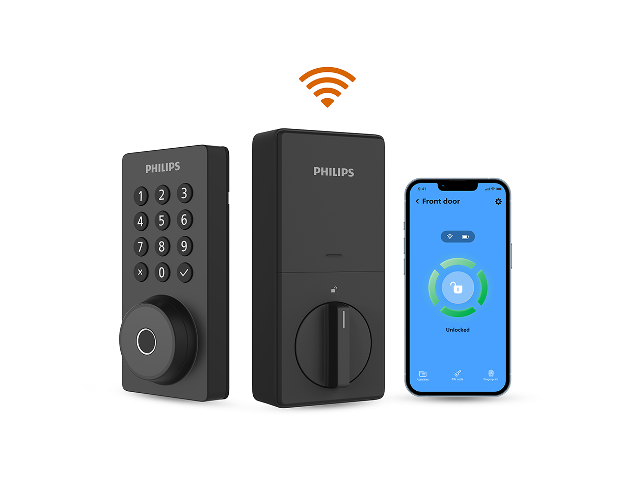 Philips 4000 Series Touchscreen Fingerprint Smart Deadbolt (Black)