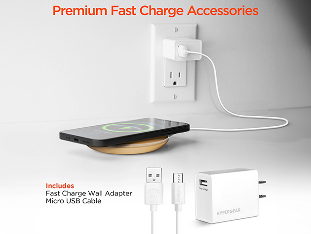 HyperGear ChargePad Pro 15W Wireless Charger Gold