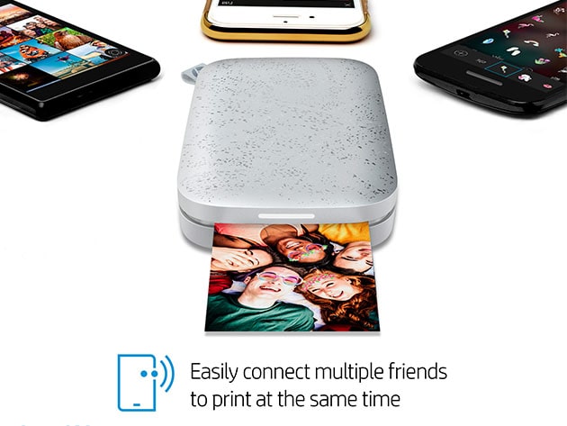 HP Sprocket Portable 2"x3" Instant Photo Printer (White)