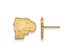 NCAA 14k Gold Plated Silver Winthrop University Small Post Earrings