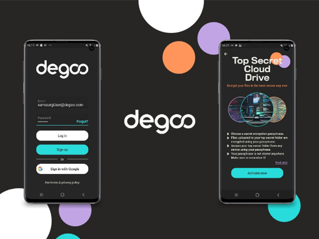 Teaser for Degoo Premium Mega Backup Plan: Lifetime Subscription (50TB)