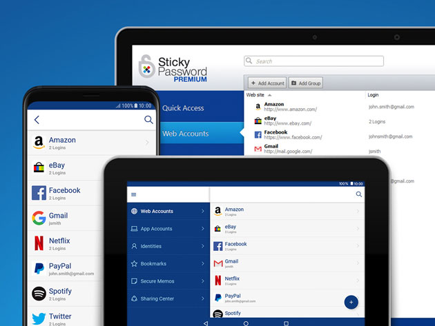 Sticky Password Premium: 5-Yr Team Subscription (4 Users)