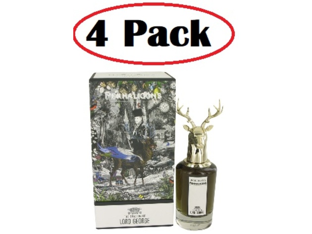 4 Pack of The Tragedy of Lord George by Penhaligon's Eau De Parfum Spray 2.5 oz