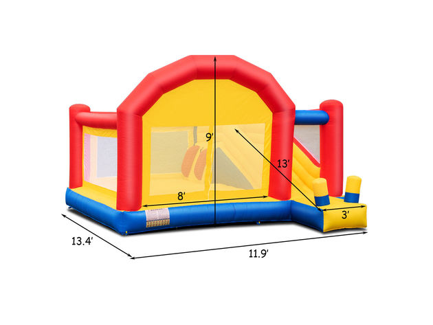 Costway Inflatable Bounce House Slide Bouncer Castle Jumper Playhouse without Blower