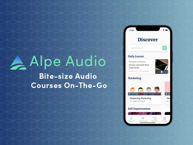 Alpe Audio: Bite-Size Audio Courses On the Go (2-Yr Subscription)