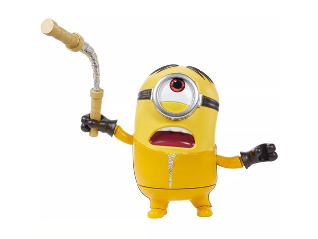 Minions 2: The Rise of Gru Mighty Exciting Talking Stuart with Kung Fu Action Figure