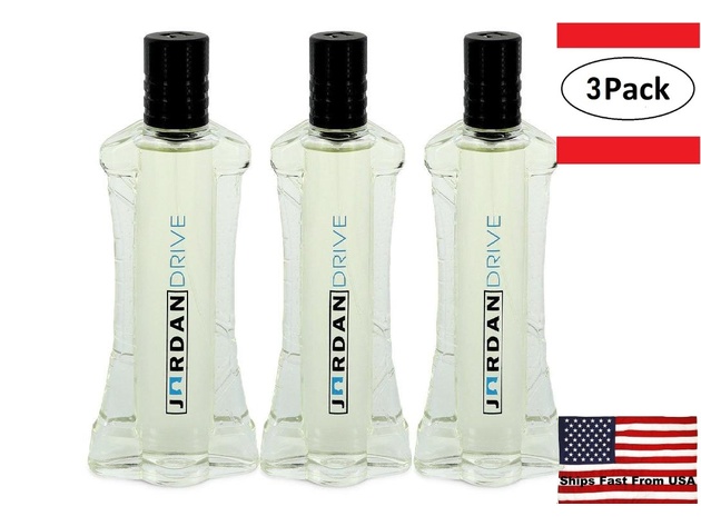 3 Pack Jordan Drive by Michael Jordan Eau De Toilette Spray (unboxed) 3.4 oz  for Men