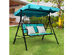 Costway 3 Person Patio Swing Canopy Yard Furniture Blue