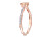 3/5 Carat (ctw) Morganite Ring  in 10K Rose Pink Gold with Diamonds - 9