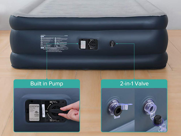 sable air mattress with built in electric pump