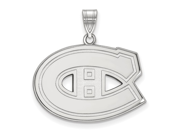 Sterling Silver NHL Montreal Canadiens Large Pendant