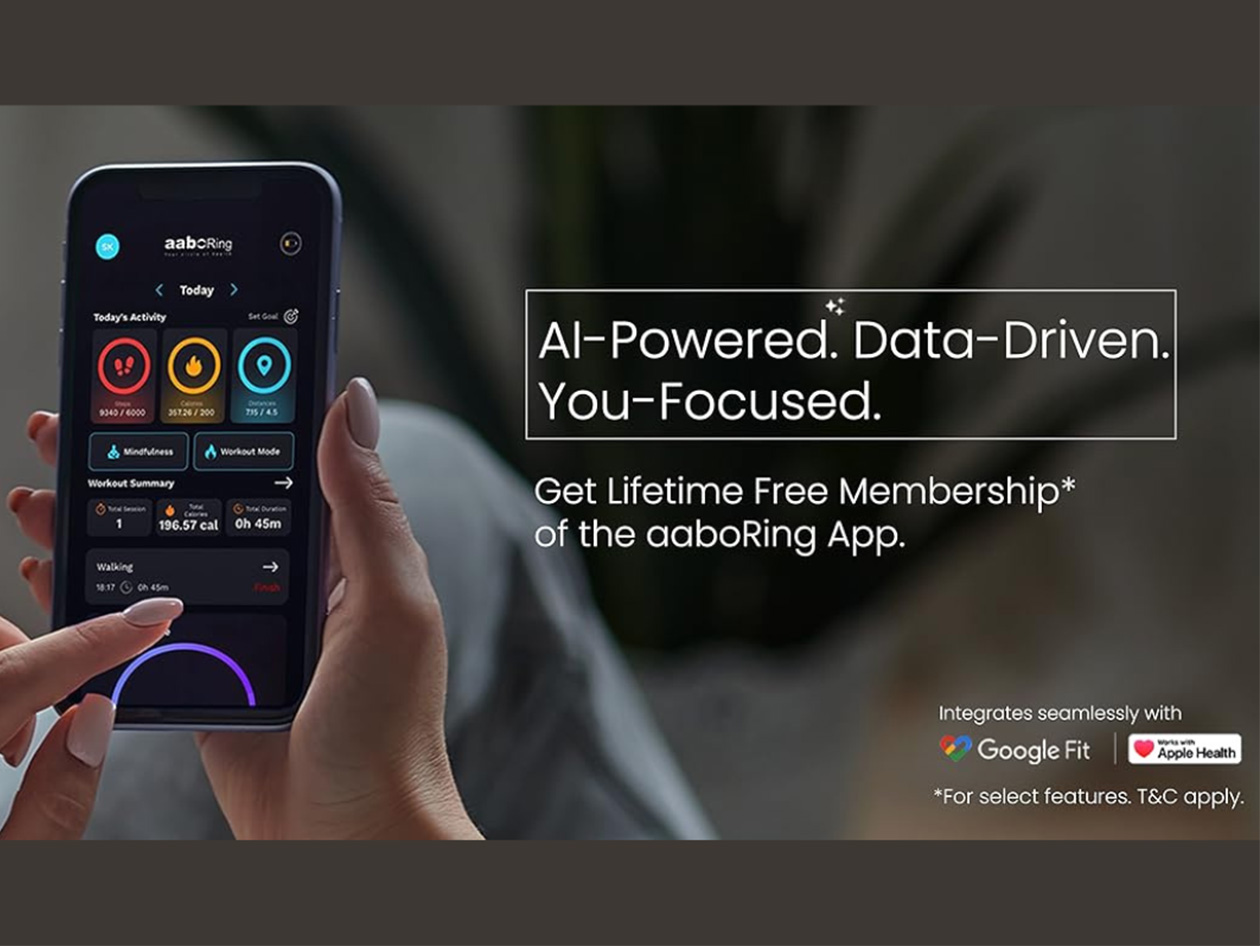 aaboRing Smart Health Ring (Gold/Size 12)