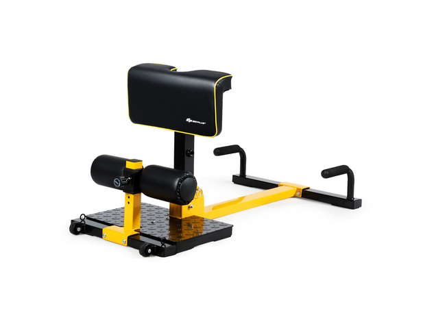 Gpolus 8-in-1 Multifunctional Squat Machine Deep Sissy Squat Home Gym Fitness Equipment - Black + Yellow