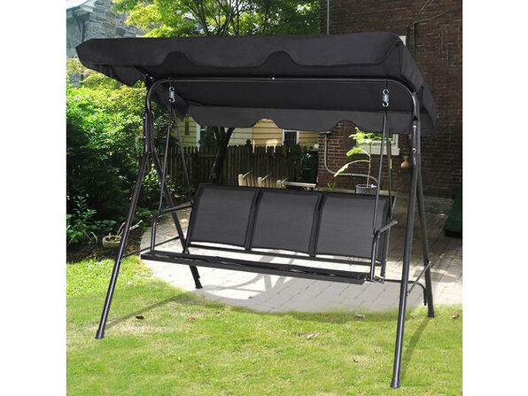 Costway Outdoor Patio Swing Canopy 3, Patio Outdoor Canopy Cover Hanging Swing