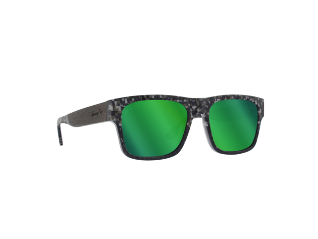 Arrow 8Bit Sunglasses Green Reflect Polarized