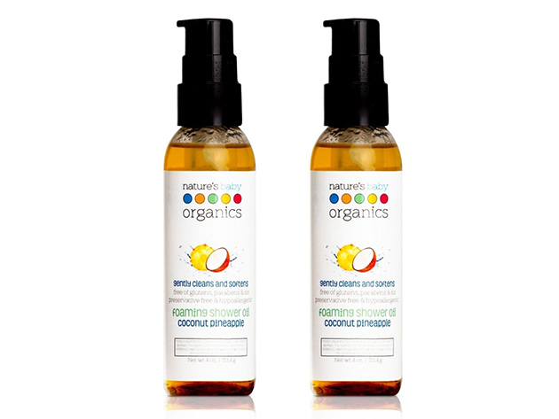 Nature's Baby Organics Foaming Shower Oil (2-Pack)