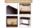 Costway Console Table Drawers Bottom Shelf Accent Sofa Entryway Hall Espresso