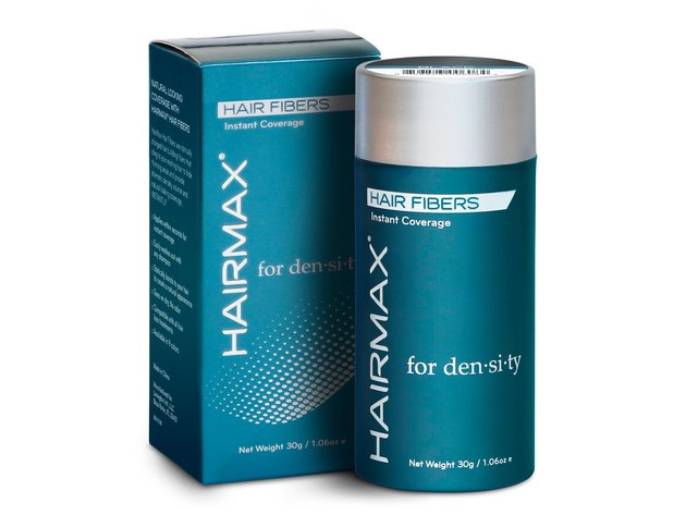 HairMax for Density Instant Coverage Hair Fibers Hair Loss Concealer with Shaker-Top Bottle Container, Brown