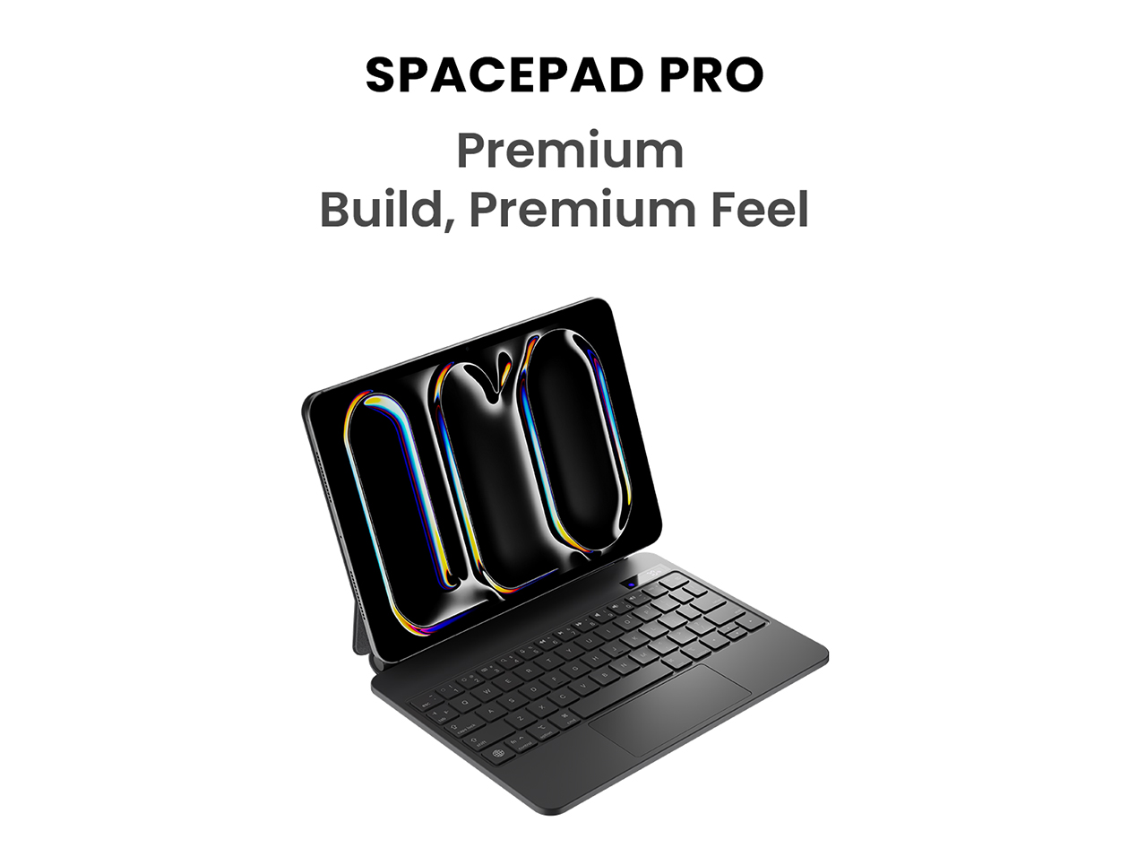 SpacePad iPad Keyboard for Air 11" (24/25), Air 5th/4th Gen, Pro 11" (18-22)