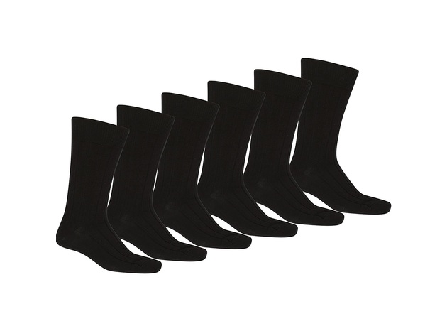 plain black dress socks