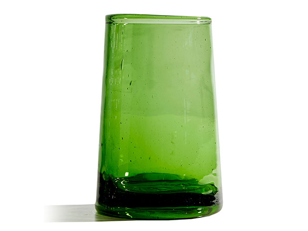 Moroccan Large Cone 6-Piece Glassware Set (Green)