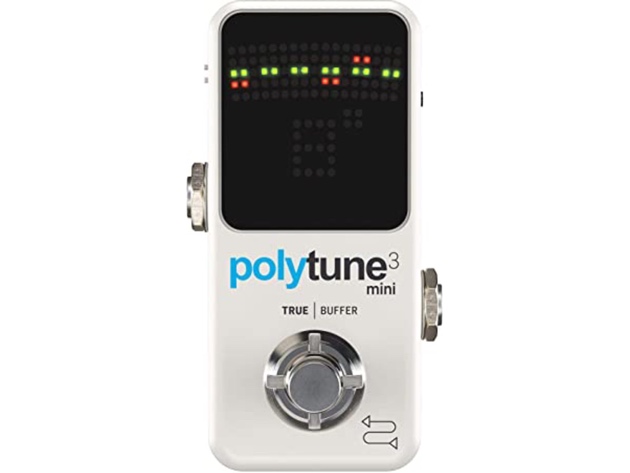 TC Electronic Polytune 3 Mini Guitar Pedal Tiny Polyphonic Tuner - White (Used, Damaged Retail Box)