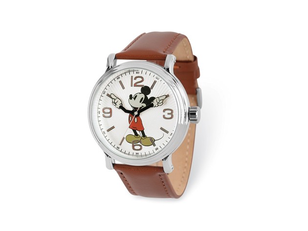 Disney Adult Size Brown Leather Mickey Mouse Watch