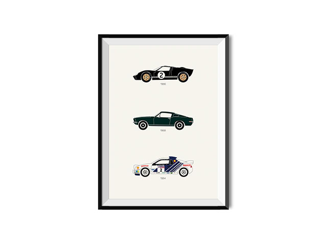 Track Legends Movie Stars Ford Poster (18"x 24")