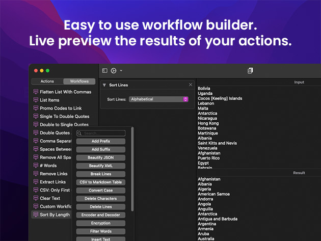 Text Workflow