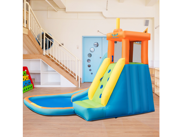 Costway  Kids Bounce House Castle Splash Water Pool Without Blower