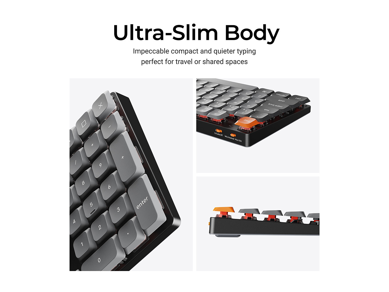 Keychron K5 Max Wireless Mechanical Keyboard (RGB Backlight/Brown Switches)