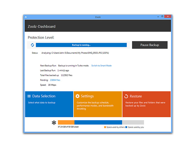 zoolz cloud storage lifetime