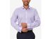Calvin Klein Steel Men's Slim-Fit Non-Iron Performance Herringbone French Cuff Dress Shirt Purple Size 36-37