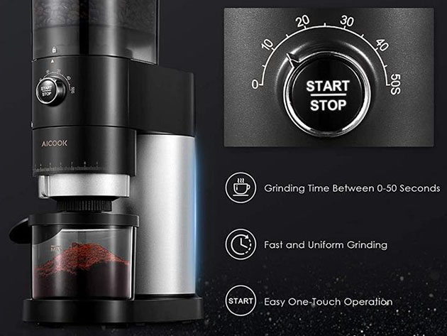 Electric Conical Burr Coffee Grinder