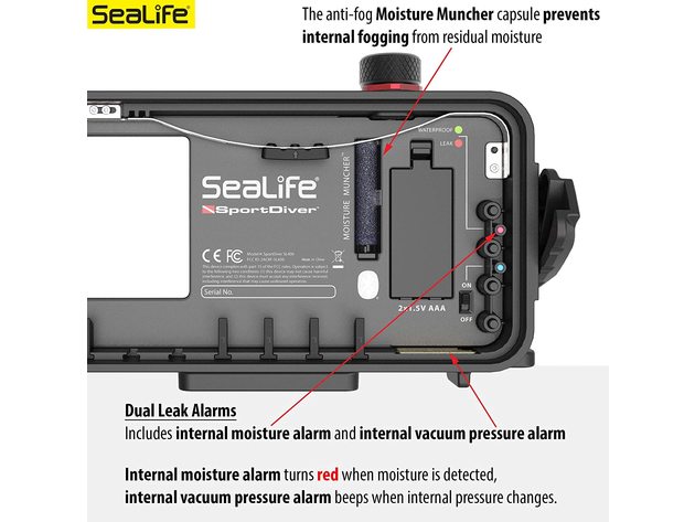 Sealife SL400 Waterproof Underwater Photography Scuba SportDiver Phone Case (Refurbished)