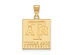 NCAA 10k Yellow Gold Texas A&M U. Large Pendant