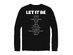 Hybrid Men's BeatlesLong-Sleeve Let It Be Band T-Shirt Black Size Medium