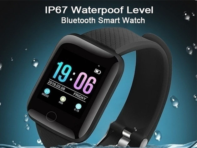 116plus Smart Wristband (Black)