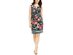 JM Collection Women's Petite Printed Sheath Dress Black Size Petite