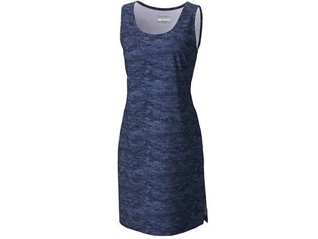 Columbia Women's Anytime Casual Dress II Nocturnal Japanese Micro Print Size 2 Extra Large