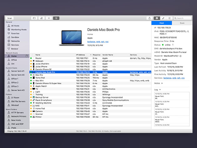 Network Radar Mac App