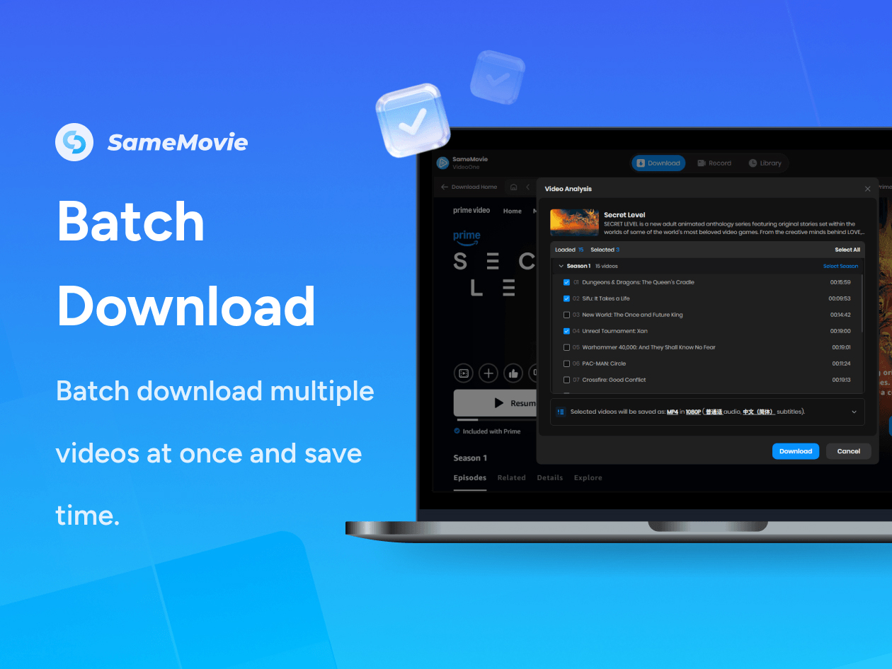 SameMovie All-In-One Video Downloader: Lifetime License (Mac)