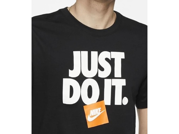 Nike Men's Sportswear Just Do It T-Shirt Black Size 3 Extra Large