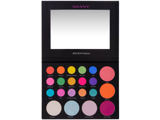 SHANY Revival Palette - 21-Color Eye & Cheek Palette with 15 Matte and Shimmer Eyeshadows, 3 Bronzers and 3 Highlighters - REMIX