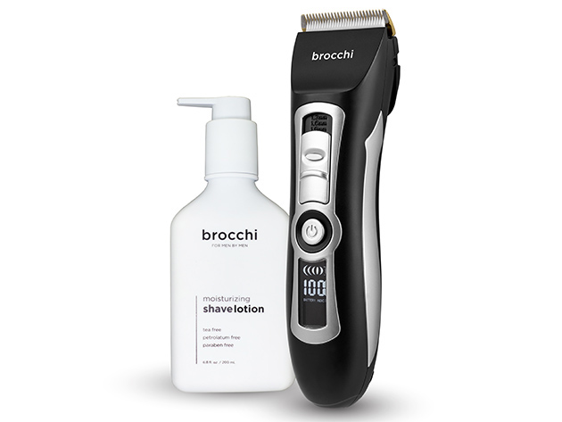 Brocchi Grooming Trimmer & Shave Lotion Set