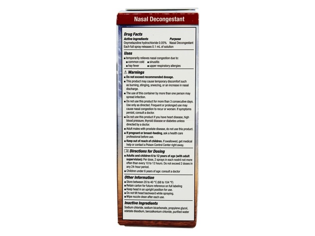 NeilMed SinuFrin Decongestant, Quick Nasal Congestion Relief, 0.5 Fluid Ounce (15 mL)